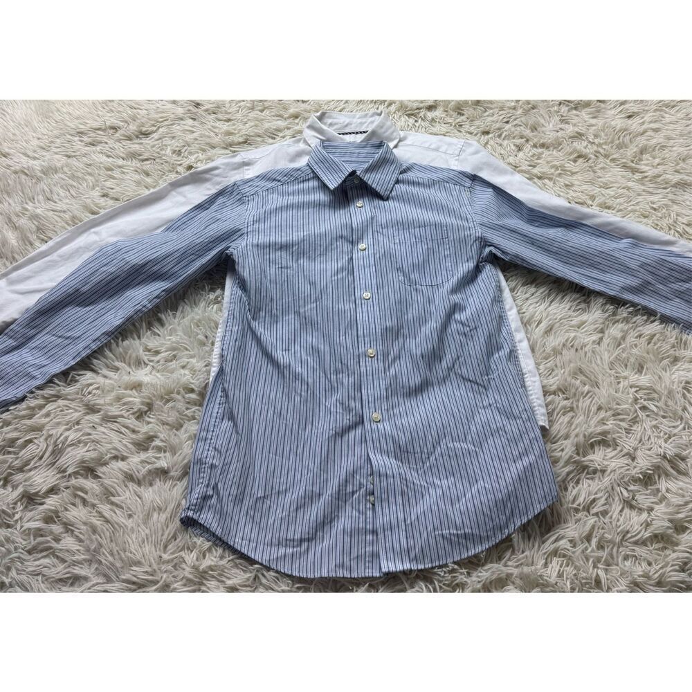 2 piece Boys Size 8-10 Button Down Long Sleeve Shirts by Cat & Jack